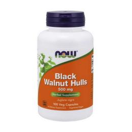 Натуральна добавка і екстракт Now Black Walnut Hulls 500 mg (100 veg caps) (18463-01)