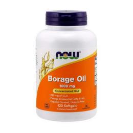 Натуральна добавка і екстракт Now Borage Oil 1000 mg (120 softgels) (19092-01)