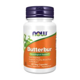 Натуральна добавка і екстракт Now Butterbur (60 veg caps) (20211-01)