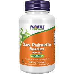 Натуральна добавка і екстракт Now Saw Palmetto Berries 550 mg (100 caps) (09139-01)