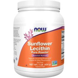 Натуральна добавка і екстракт Now Sunflower Lecithin Pure Powder (454 g) (18423-01)