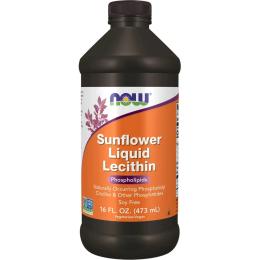 Натуральна добавка і екстракт Now Sunflower Liquid Lecithin (473 ml) (18460-01)
