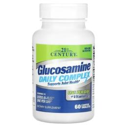 Вітамінно-мінеральний комплекс 21st Century Глюкозамін, Glucosamine Daily Complex, 60 таблеток в оболонці (CEN27708)