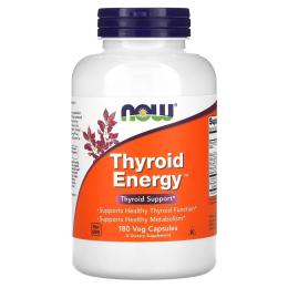 Натуральна добавка і екстракт Now Thyroid Energy (180 veg caps) (10388-01)