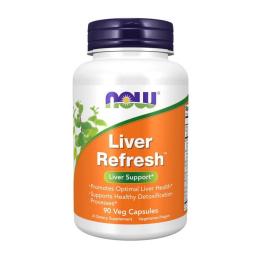 Натуральна добавка і екстракт Now Liver Refresh (90 caps) (05896-01)