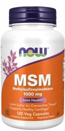 Натуральна добавка і екстракт Now MSM 1000 mg (120 caps) (04560-01)