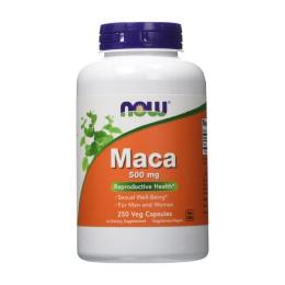 Натуральна добавка і екстракт Now Maca 500 mg (250 veg caps) (07384-01)