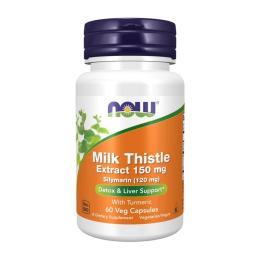 Натуральна добавка і екстракт Now Milk Thistle Extract 150 mg (60 veg caps) (10158-01)