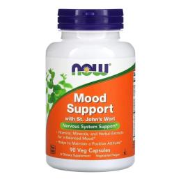Натуральна добавка і екстракт Now Mood Support with St. Johns Wort (90 vcaps) (10574-01)