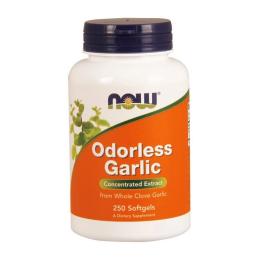Натуральна добавка і екстракт Now Odorless Garlic (250 softgels) (10041-01)