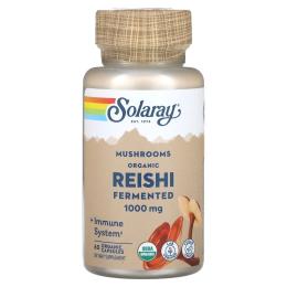 Натуральна добавка і екстракт Solaray Org Grown Fermented Reishi 1000mg - 60 caps (2023-10-2147)