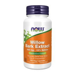 Натуральна добавка і екстракт Now Willow Bark Extract 400 mg (100 caps) (18381-01)