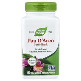 Натуральна добавка і екстракт Natures Way Pau DArco (180 veg caps) (22781-01)