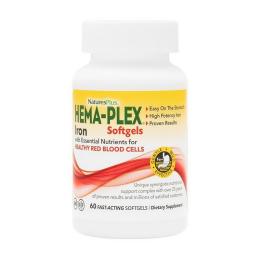 Натуральна добавка і екстракт Natures Plus Hema-Plex (60 softgels) (19950-01)