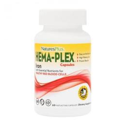 Натуральна добавка і екстракт Natures Plus Hema-Plex Iron (60 caps) (21146-01)