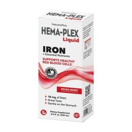 Натуральна добавка і екстракт Natures Plus Hema-Plex Liquid Iron (250 ml, mixed berry) (24654-01)