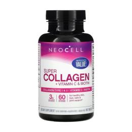 Натуральна добавка і екстракт Neocell Super Collagen + Vitamin C &amp; Biotin (180 tabs) (22314-01)