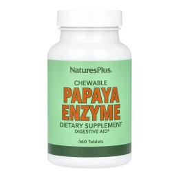 Натуральна добавка і екстракт Natures Plus Papaya Enzyme - 360 tabs (2023-10-6839)