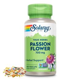 Натуральна добавка і екстракт Solaray Passion Flower 700mg - 100 vcaps (2022-10-1779)