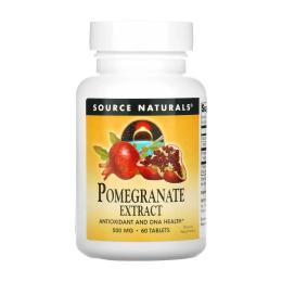 Натуральна добавка і екстракт Source Naturals Pomegranate Extract 500mg - 60 tabs (2023-10-4627)