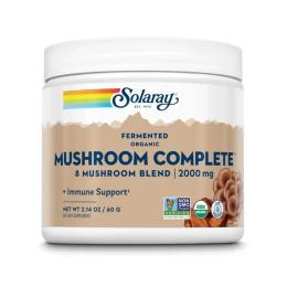 Натуральна добавка і екстракт Solaray Organic Fermented Mushroom Complete 2000mg - 60g (2023-10-2140)