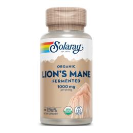 Натуральна добавка і екстракт Solaray Organic Lions Mane Fermented 1000mg - 60 caps (2023-10-2120)