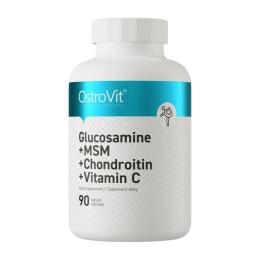 Натуральна добавка і екстракт OstroVit Glucosamine + MSM + Chondroitin + Vitamin C (90 tabs) (24003-01)