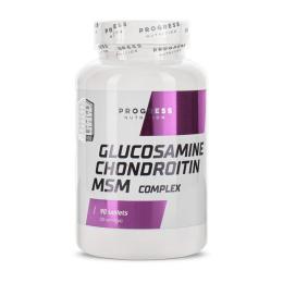 Натуральна добавка і екстракт Progress Nutrition Glucosamine Chondroitin MSM Complex (90 tab) (22493-01)