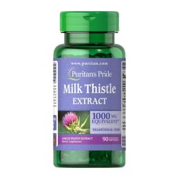 Натуральна добавка і екстракт Puritans Pride Milk Thistle Extract 1000 mg (90 softgels) (09098-01)