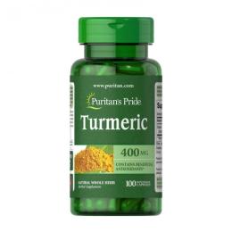 Натуральна добавка і екстракт Puritans Pride Turmeric 400 mg (100 caps) (18919-01)