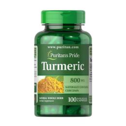 Натуральна добавка і екстракт Puritans Pride Turmeric 800 mg (100 caps) (18909-01)