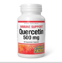 Натуральна добавка і екстракт Natural Factors Quercetin 500mg - 60 vcaps (2023-10-3812)