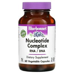 Вітамінно-мінеральний комплекс Bluebonnet Nutrition Комплекс нуклеотидів, РНК/ДНК, Nucleotide Complex, RNA/DNA, 60 веге (BLB-01264)