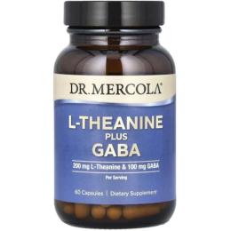 Вітамінно-мінеральний комплекс Dr. Mercola L-теанін з ГАМК, L-Theanine Plus GABA, 60 капсул (MCL-21350)