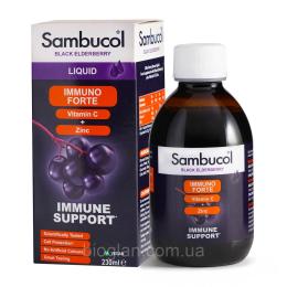 Натуральна добавка і екстракт Sambucol Immuno Forte + Vitamin C + Zinc Liquid (230 ml) (21872-01)