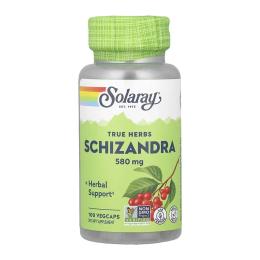 Натуральна добавка і екстракт Solaray Schizandra Berry 580mg - 100 vcaps (2023-10-6728)