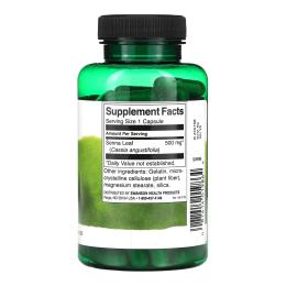 Натуральна добавка і екстракт Swanson Senna Leaf 500mg - 100 сaps (2023-10-4073)