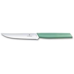 Кухонний ніж Victorinox Swiss Modern Steak&amp;Pizza Vx69006.12W41 Green 12 см