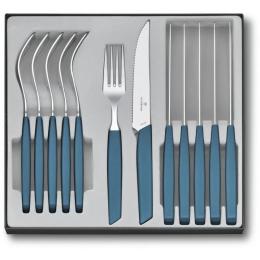 Набір столових приборів Victorinox Swiss Modern Table Set Vx69096.12W2.12Blue 12 предметів
