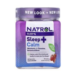 Натуральна добавка і екстракт Natrol Sleep+ Calm - 60 gummies (2023-10-6226)