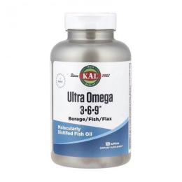 Рибячий жир та омега KAL Ultra Omega 3-6-9 (100 sgels) (24709-01)