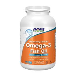 Рибячий жир та омега NOW Omega-3 (500 softgels) (00544-01)