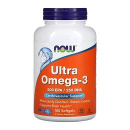 Рибячий жир та омега NOW Ultra Omega-3 (180 softgels) (08304-01)