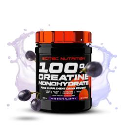 Креатин моногідрат Scitec Nutrition 100% Creatine Monohydrate (300 g, blue grape) (01013-02)