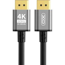 Відео-кабель XO GB018B DisplayPort (тато)  -  DisplayPort (тато) v1.2, 5 м Gray (GB018B-DP.TRANISH)