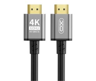 Відео-кабель XO GB017A HDMI (тато)  -  HDMI (тато) v2.0 3 м Black (GB017A-HDMI.tranish)