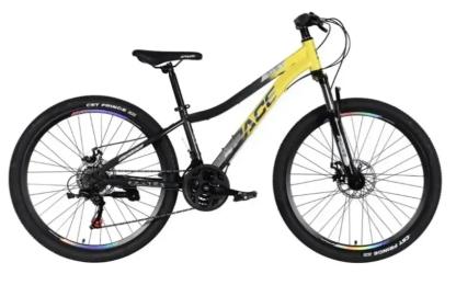 Велосипед SPACE ST 27.5 AURORA DD FR рама 15 2026 Yellow Black (OPS-SP-27.5-093)