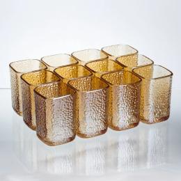 Набір стаканів YiWu Frozen Cube 12 шт по 195 мл (HP-17-43) Brown