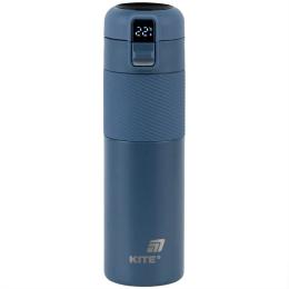 Термос Kite 1227 з термодатчиком 450 мл Blue (K25-1227-2)