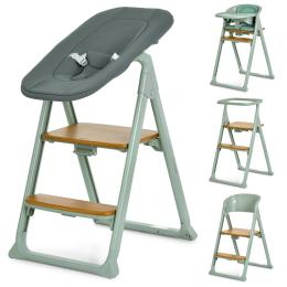 Стільчик для годування El Camino 4 в 1 GROWEE ME 1222 Sage Green